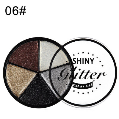 

5 Colors Glitter Long Lasting Waterproof Eyeshadow Non-smudge Shining Makeup