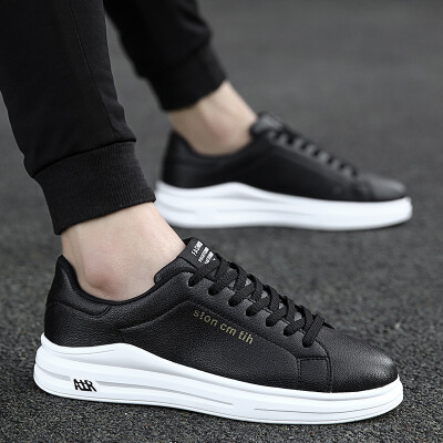 

Autumn canvas mens sports&leisure white shoes Korean version of the trend of shoes wild tide shoes white mens shoes