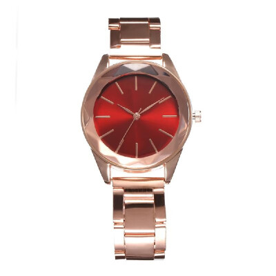 

Women Fashion Simple Stainless Steel Case Alloy Band Watch Lady Casual Quartz Wrist Watch