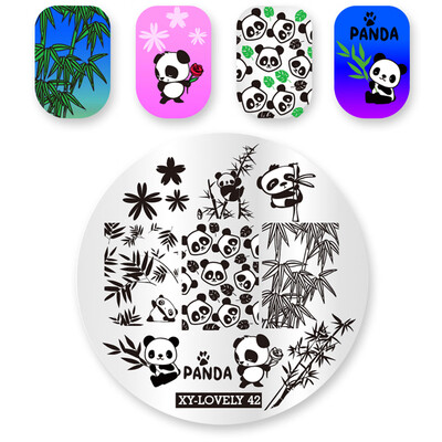 

Manicure DIY Lace Rose Flower Forest Image Nail Plates Nail Art Stamping Plate Nail Art Tools
