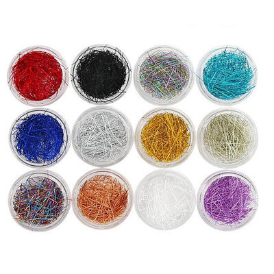 

12 Colors Metallic Gold Silver String Nail Art Jewelry Thread Wire DIY Tool