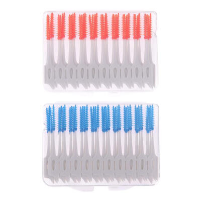 

80pcsBox Interdental Brushes Soft Teeth Clean Dental Oral Care Floss Pick