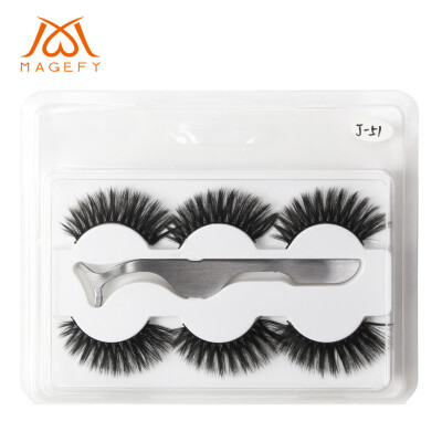 

〖Follure〗Natural Party Luxury Makeup 3Pair 3D False Lashes Fluffy Strip Eye lashes Clip