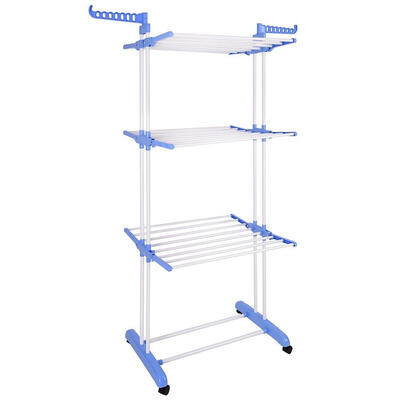 

71" Folding Clothes Laundry Drying Rack InOutdoor Hanger Storage Organizer
