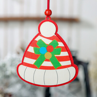 

Siaonvr Christmas Wooden Pendant Creative Small Hanging Ornaments Decorations