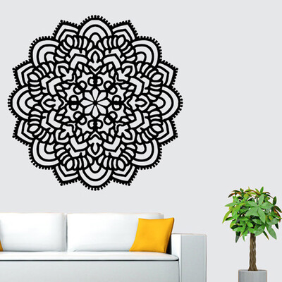 

〖Follure〗Mandala Flower Indian Bedroom Wall Decal Art Stickers Mural Home Vinyl Family BK