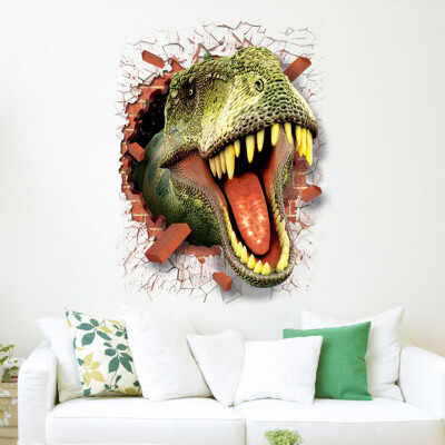 

〖Follure〗3D Cool Dinosaur Vinyl Sticker Decals Park Wall Mural Kids Room Decor