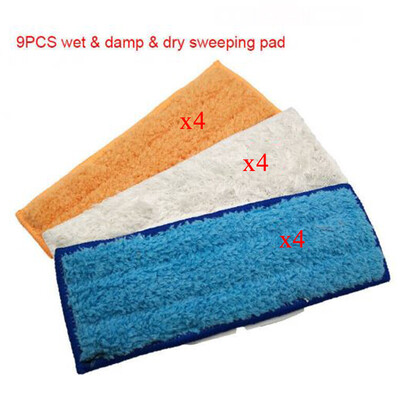 

12Pcs Washable Wet Dry Damp Mopping Pad Cloth For IRobot Braava Jet 240 241