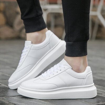 

Summer White Mens Shoes&Autumn Sports Increase Mens Leisure White Tide Shoes