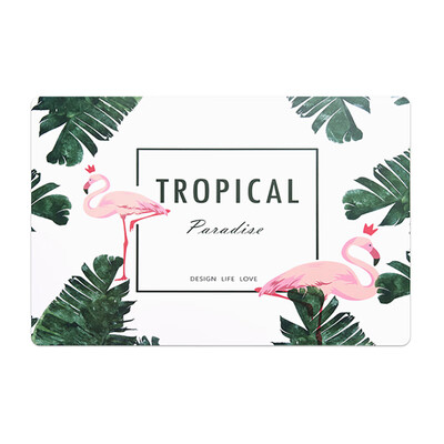 

Oil-proof Place Mat Nordic Style Washable Heat Insulation Mat Garden Kitchen Dining Table Decoration