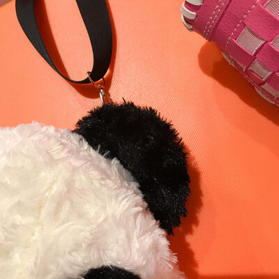 

Cute Women Girls Crossbody Bag Panda Animal Toy Shoulder Bag Handbag White
