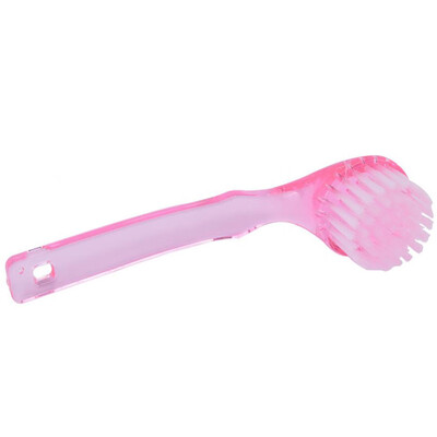 

Greensen Dust Removal Brush Nail Art Clean Acrylic Manicure File Tools Round Head Long Handle Pink