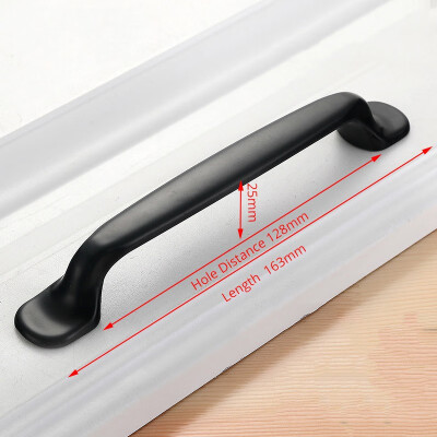 

JD cabinet drawer handle American black wardrobe door handle modern minimalist European cabinet sand black furniture handle