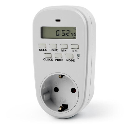 

7 Day Heavy Duty Digital Programmable Timer for Indoor Electrical Switch Energy Saving Smart Power Socket UK Plug