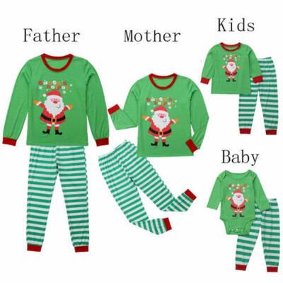 

Family Matching Christmas Pyjamas Nightwear Sleepwear Adult Kids Baby PJS Set