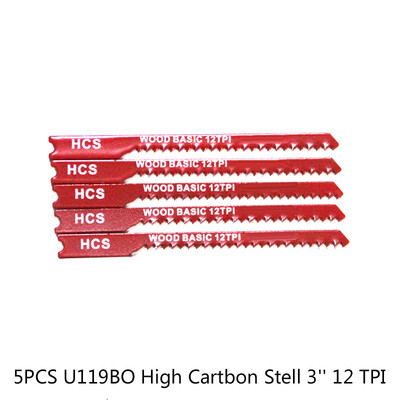 

5x Red High Carbon Steel U-shank 3 12 TPI Wood Blades Cutter For Wood Cutting