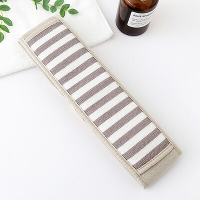 

1Pc Striped Exfoliating Back Scrubber Bath Towel Shower Sponge Body Bath Brush