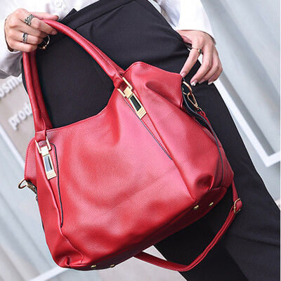 

Tailored Fashion Women Leather Handbag Shoulder Bag Crossbody Bag Tote Bag Black