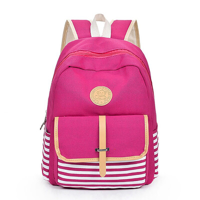 

Tailored Women Girls Canvas Preppy Shoulder Bookbags School Travel Backpack Bag