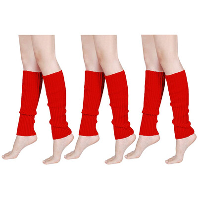 

Tailored Women & Men Fluorescence Color Stripe Boot Cuffs Warmer Knit Leg Party Stockings