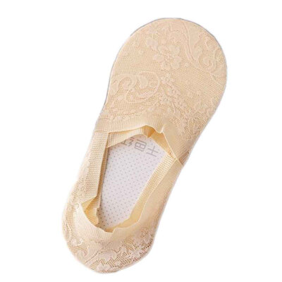 

New Arrivals Women Lace Flower Socks Summer Cotton Lace Antiskid Invisible Liner Low Cut Socks Short Breathable Yoga Sock