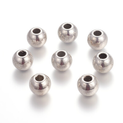 

Large Hole Beads Tibetan Style European Beads Antique Silver Lead Free Cadmium Free&Nickel Free Rondelle 12mm long