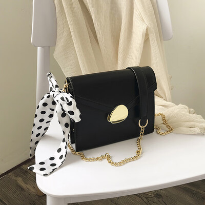 

Advanced sense of the sense of quality bag female 2019 new wave Korean version of the wild shoulder slung fashion chain small square bag
