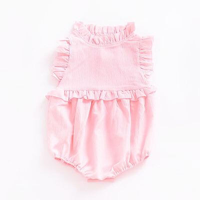 

WEIXINBUY Newborn Toddler Girls Siamese climb clothes Infants Baby Cotton Solid Sleeveless Cimb Clothes Fashion