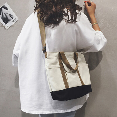 

Cloth bag female 2019 new Korean casual student canvas bag ins slung large capacity wild broadband shoulder bag