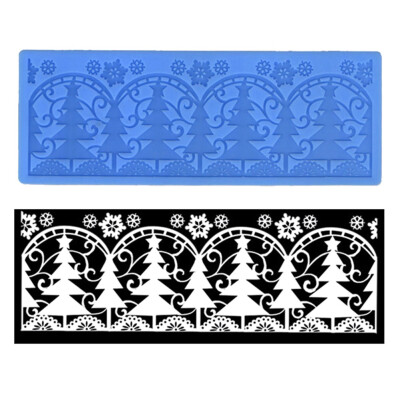 

Flower Lace Silicone Mold Mould Sugar Craft Fondant Mat Cake Decor Baking Tools