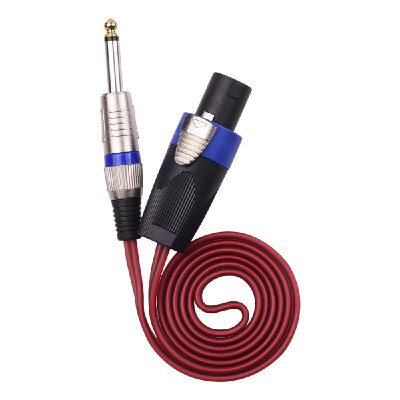 

14 Inch Audio Connecting Cord to NL4FC Male to Male Connector 12 AWG Professional Speaker Cable Wires for Stage Power Amplifier B