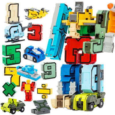 

Number Symbol Deformed Toy Children Puzzle Assembly Robot Toys Kids Gifts