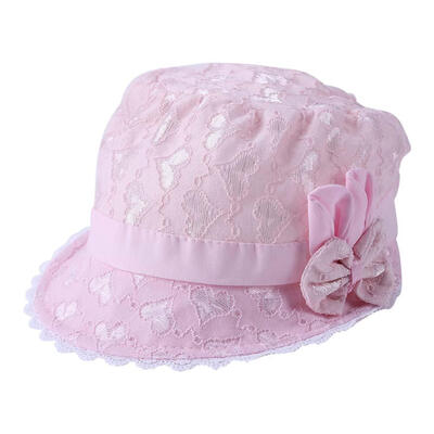 

Summer Princess Palace Hat Lace Breathable Soft Brim Cute Bowknot Baby Caps