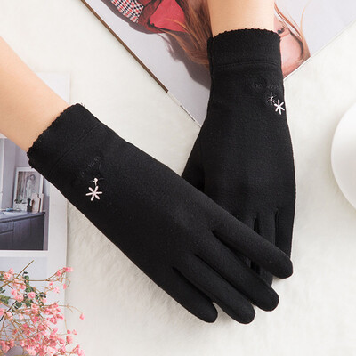 

Fashion Women Winter Gloves High Quality Windproof Warm Outdoor Gloves Solid Color Mittens Touch Screen Gloves