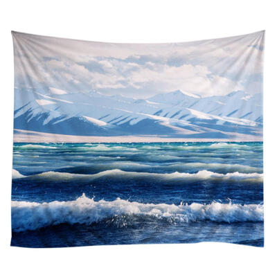 

European Beach Tapestry Polyester Wall Hanging Blanket for Wall Room Decor