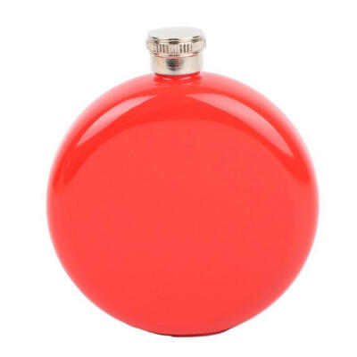 

5oz Flagon Hip Flask Alcohol Whiskey Wine Pot Scotch Flask Stainless Steel Folding Cup Leak Proof Barware Round Shape