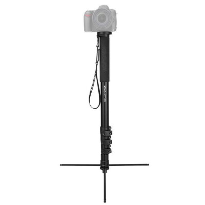 

KINGJOY MP408FL Photography Camera Monopod Tripod Aluminum Alloy 4-Section 605-1675cm Adjustable Height Max Load 15kg with 14