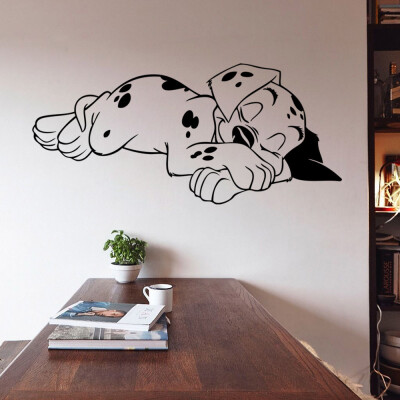 

〖Follure〗Sleeping Puppy Bedroom Wall Stickers Vinyl Home Wall Decor Decals