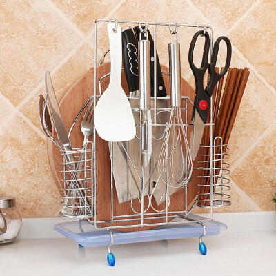 

Greensen Multifunction Kitchen Knife Storage Rack Chopsticks Holder Cutting Board Stand Kitchen Tool