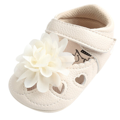 

Baby Girl Flower Hollow Out Fashion Bandage Toddler Leather First Walkers Shoes