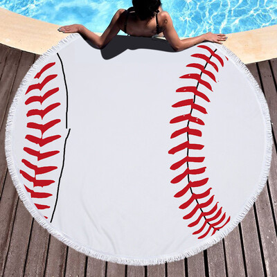 

Gobestart 1 PC Round Beach Pool Home Shower Towel Blanket Table Cloth Yoga Mat