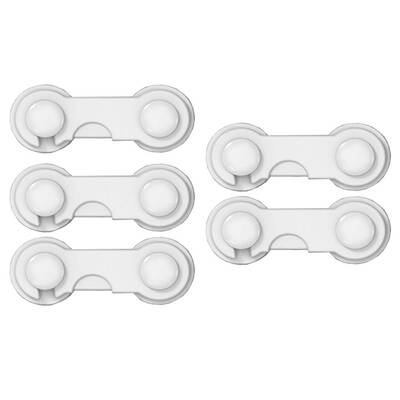 

5pcs Plastic Baby Safety Lock Door Drawers Wardrobe Toddler Kids Safety Cover Closet Door Latch