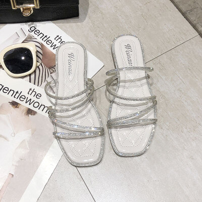 

Diamond Sandals Fairy Wind&Summer Fashion Ladies Flat-soled Roman Shoes Ins Tide