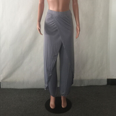 

Tailored Sexy Waist Wide Leg Flowy Pants Women Casual Summer Long Loose Yoga Pants BKL