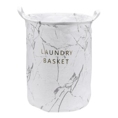 

Canvas Clothes Storage Barrel Waterproof Folding Laundry Basket Toys Holder