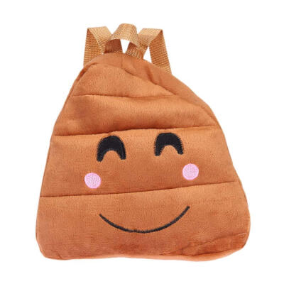 

Cute Kids Face Expression Plush Schoolbag Kindergarten Soft Small Backpacks