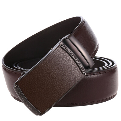 

Automatic Buckle Belt for Men Genuine Leather Belts Men Business Trouser Belt for Jeans Mens Belts Business Trouser Strap 2019