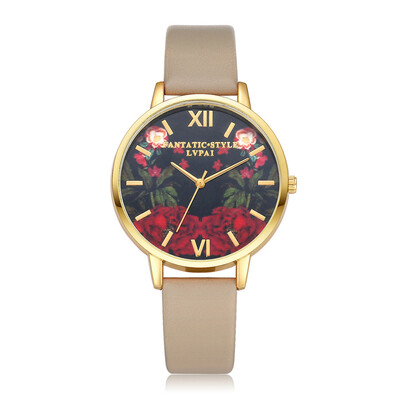

New Butterfly Women Watches 2018 Brand Luxury Rose Gold Round Fashion Popular Wristwatch Female Quartz Watch Women Watch 233