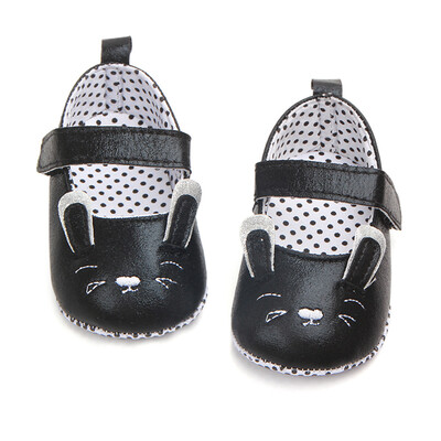 

Baby Girls Princess Cartoon Cat First Walkers Newborn Soft Soled Anti-Slip Shoes