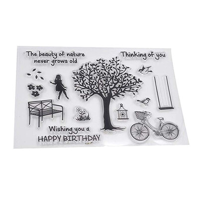 

Gobestart Kawaii Transparent Silicone Stamp Clear DIY Scrapbooking Craft Stamps